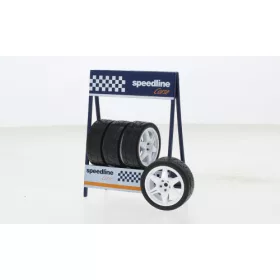  IXO 262713 Speedline Corse Set of 4 Wheels white (IXO18SET016W) (1:18)