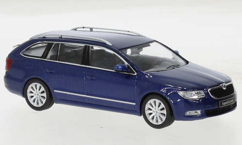 IXO 263061 Skoda Superb II (3T) Combi metallic blue, 2008 (IXOCLC470N.22) (1:43)