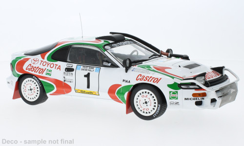 IXO 264274 Toyota Celica Turbo 4WD (ST185) 1993, Safari Rally, J.Kankkunen, J.Piironen, 1 (IXO18RMC150A.22) (1:18)