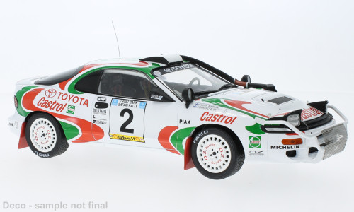 IXO 264275 Toyota Celica Turbo 4WD (ST185) 1993, Safari Rally, M.Allen, I.Kivimaki, 2 (IXO18RMC150B.22) (1:18)