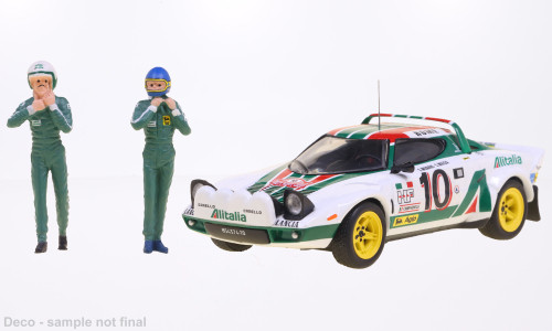 IXO 264289 Lancia Stratos HF Winner Monte Carlo serie 2 with figurines 1976, Rally Monte Carlo, S.Munari, S.Maiga, 10 (IXOSPRM001-76) (1:43)