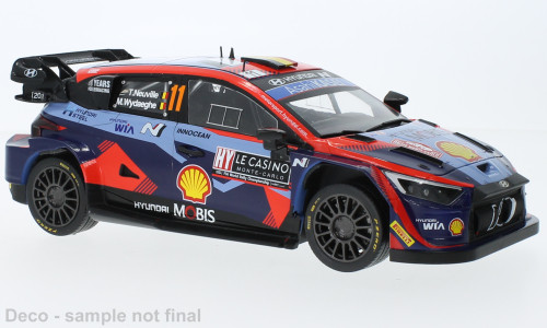 IXO 265187 Hyundai i20 N 2023, WRC1, Rally Monte Carlo, T.Neuville, M.Wydaeghe, 11 (IXO18RMC153A.22) (1:18)