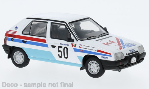 IXO 265266 Skoda Favorit 136L 1989, Rally Bohemia, V.Berger, O.Jakubec, 50 (IXORAC431.22) (1:43)