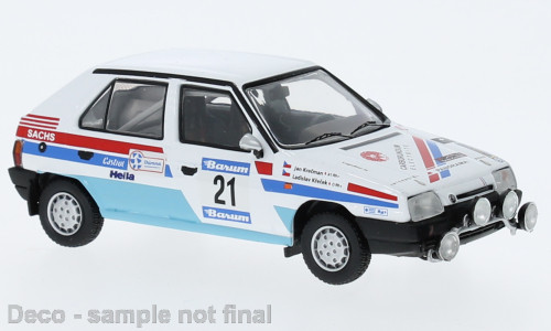 IXO 265267 Skoda Favorit 136L 1990, Barum Rally, L.Krecek, J.Krecman, 21 (IXORAC432.22) (1:43)