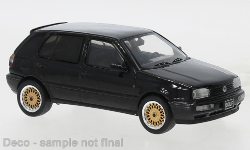 IXO 265784 Volkswagen Golf III Custom black, 1993 (IXOCLC525N.22) (1:43)