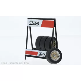   IXO 268311 BBW 13 inch Wheel Set of 4 Wheels chrom, gold (IXO18SET027W) (1:18)