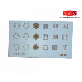 Igra Model 120003 Csatornafedlapok, lefolyórácsok (TT)