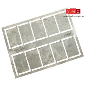   Igra Model 130001 Betonlap útelemek, 20 db, 16,6mm x 25mm - Art. 1 (TT) - LC
