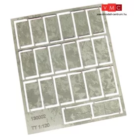   Igra Model 132002 Betonlap útelemek, 20 db, 12,5mm x 25mm - Art. 2 (N) - LC