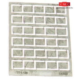  Igra Model 132003 Betonlap útelemek, 30 db, 12,5mm x 8,1mm - Art. 3 (N) - LC