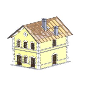   Igra Model 232025 Vasútállomás, Halic - Magyar vasúti szabványépület (N)