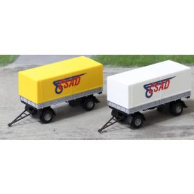   Igra Model 66618216 Ponyvás pótkocsi, 2 db - CSAD (H0) - Építőkészlet