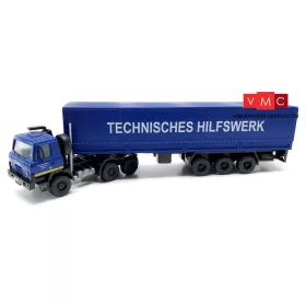   Igra Model 66819006 Tatra 815 nyergesvontató, ponyvás félpótkocsival - THW (H0)
