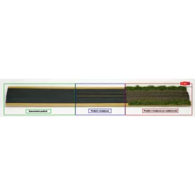 Igra Model 905001 Vasúti töltés habszivacsból, 10 m - 2x60mm alap (H0,TT,N)