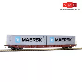   Igra Model 96010034 Konténerszállító négytengelyes teherkocsi, Sggnss, 2 db 40 lábas konténerrel, Metrans (E6) (H0)