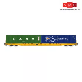   Igra Model 96010035 Konténerszállító négytengelyes teherkocsi, Sggnss, 2 db 40 lábas konténerrel, PKP / Clip Logistyka Sp (E6) (H0)