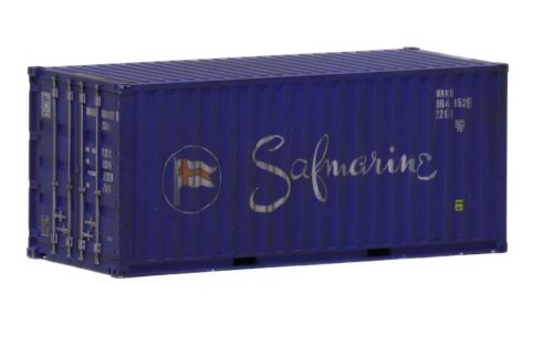 Igra Model 96040001w Konténer, 20 lábas, Safmarine - gyárilag koszolt (H0)