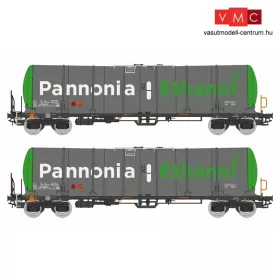   Igra Model 96110008 Tartálykocsi-pár fékállással, négytengelyes Zacns 88, Pannonia Ethanol (E6) (H0)