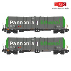   Igra Model 96110017 Tartálykocsi-pár fékállással, négytengelyes Zacns 98, Pannonia Ethanol (E6) (H0)