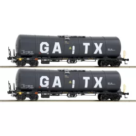   Igra Model 96110021 Tartálykocsi-pár fékállással, négytengelyes Zacns 88, GATX 98 (E6) (H0)