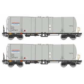   Igra Model 96210024 Tartálykocsi-pár fékállással, négytengelyes Zacns 88, NACCO (E6) (H0)