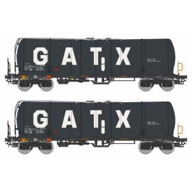   Igra Model 96210026 Tartálykocsi-pár fékállással, négytengelyes Zacns 88, GATX (E6) (H0)