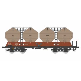   Igra Model 96400010 Poranyagszállító négytengelyes silókocsi, Uacs, Slovcement', CSD (E4) (TT)