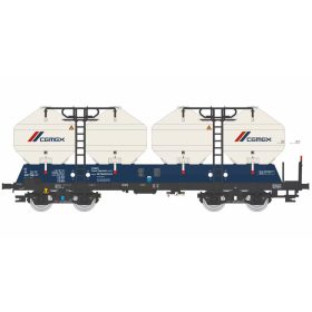   Igra Model 96400012 Poranyagszállító négytengelyes silókocsi, Uacs, CD, Cemex (E6) (TT)