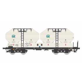   Igra Model 96400014 Poranyagszállító négytengelyes silókocsi, Uacs, CD, KVK 1 (E6) (TT)