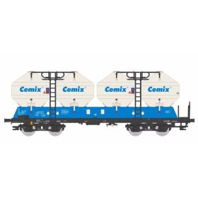   Igra Model 96400016 Poranyagszállító négytengelyes silókocsi, Uacs, CD, Cemix 1 (E6) (TT)