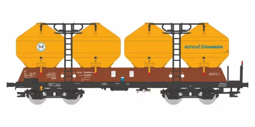 Igra Model 96400018 Poranyagszállító négytengelyes silókocsi, Uacs, Kotouc Štramberk (E6) (TT)