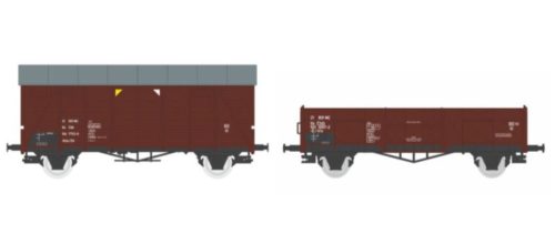 Igra Model 96600000 Teherkocsi-pár, Ztr fedett és Vtr nyitott, CSD (E4) (TT)