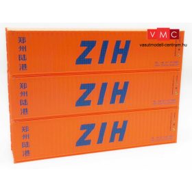   Igra Model 98010005 Konténer-készlet, 3 db 40 lábas konténer eltérő számokkal - ZIH (H0)