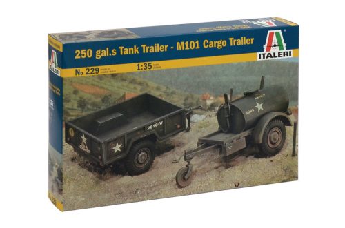 Italeri 229 250 gal.s Tank Trailer/M101 Cargo Tr. (1/35)