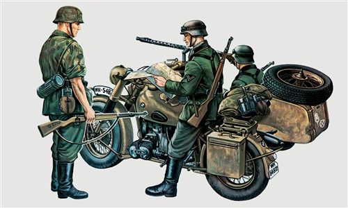 Italeri 315 BMW R75 with Sidecar (1/35)