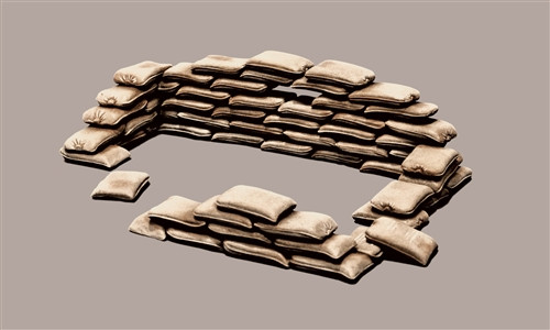 Italeri 406 SANDBAGS 1/35 makett - Homokzsákok