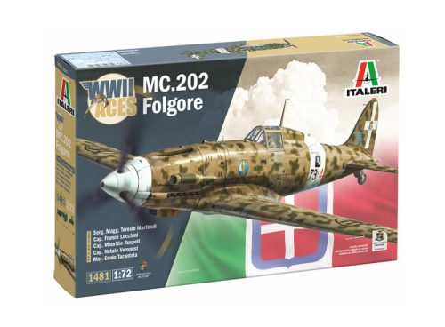 Italeri 1481 MC.202 Folgore Aces (1/72) repülőgép makett
