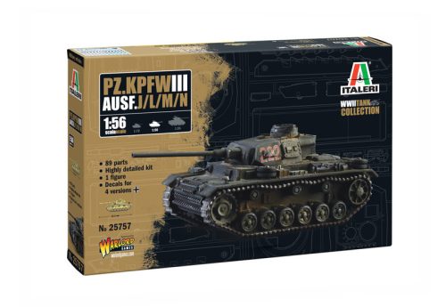 Italeri 25757 Pz. Kpfw. III Ausf. J//L/M/N (1/56)