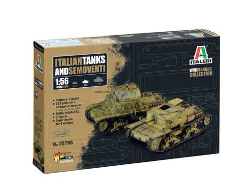 Italeri 25768 Italian tanks and semoventi (1/56)