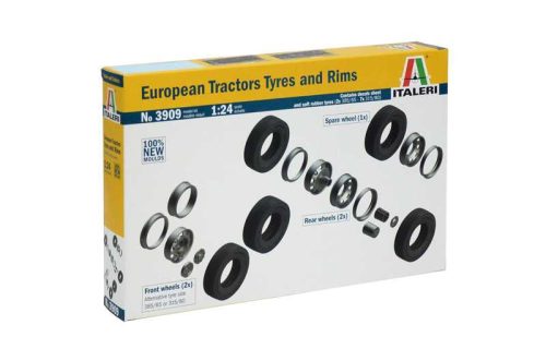 Italeri 3909 European Tractors tyres and rims (1/24)