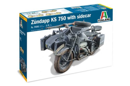 Italeri 7406 Zundapp KS 750 with sidecar (1/9)