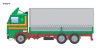 Italeri 90762 Scania 142H 6x2 Canvas (1/24) teherautó makett