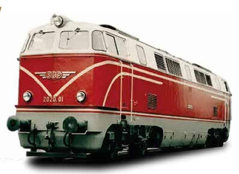 Jägerndorfer JC20200 Dízelmozdony Rh 2020.01, kárminvörös/krémfehér, SGP logo, ÖBB (E3) (H0)