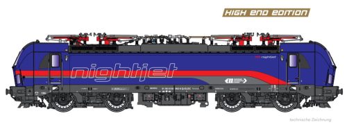 Jägerndorfer JC27100 Villanymozdony ELL Vectron, Nightjet, ÖBB (H0) (E6)