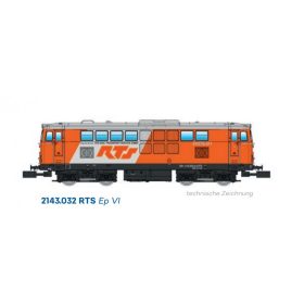  Jägerndorfer JC60002_5 Dízelmozdony Rh 2143.32, RTS (E6) (N) - Sound