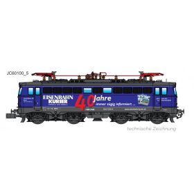   Jägerndorfer JC60100_5 Villanymozdony Rh 1042.520, Centralbahn AG Basel in Eisenbahn Kurier Design (E6) (N)