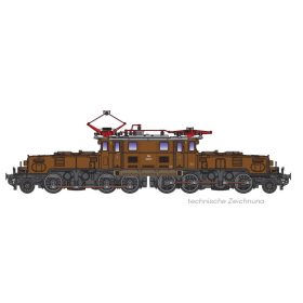   Jägerndorfer JC60200_6 Villanymozdony Rh 1189.05, barna, ÖBB (E3) (N)