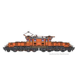   Jägerndorfer JC60202_2 Villanymozdony Rh 1189.02 piros, ÖBB (E4) (N) - Sound