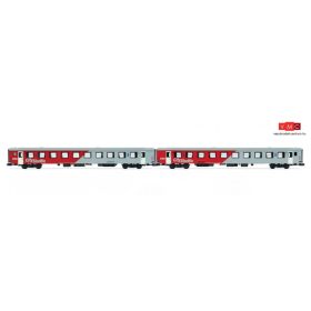   Jägerndorfer JC60280 Személykocsi-pár, négytengelyes lange Schlieren, City-Shuttle, 2. osztály, ÖBB (E5) (N)