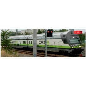   Jägerndorfer JC60300 Emeletes személykocsi-készlet, 3-részes CAT szerelvény vezérlőkocsival, régi design (E6) (N)